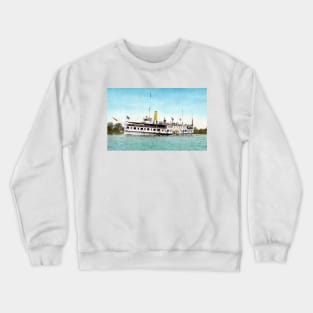 Steamer New York Thousand Islands 1902 Saint Lawrence River Crewneck Sweatshirt